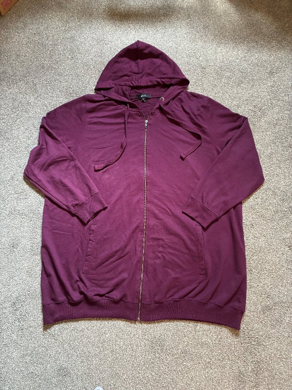 Ellos Zip Front Tunic Hoodie